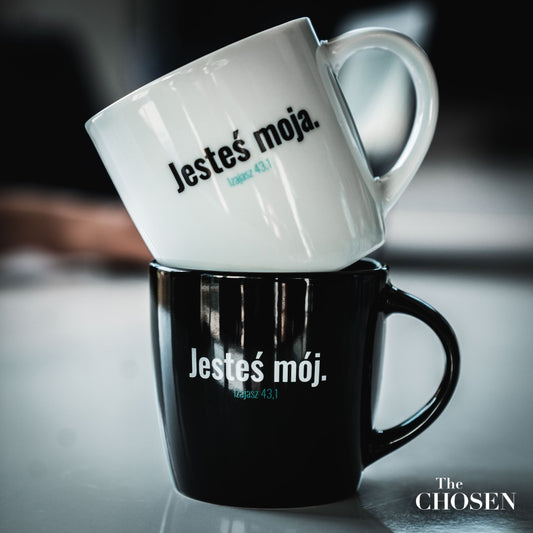 ZESTAW KUBKÓW THE CHOSEN – Jesteś mój (czarny) + Jesteś moja (biały)