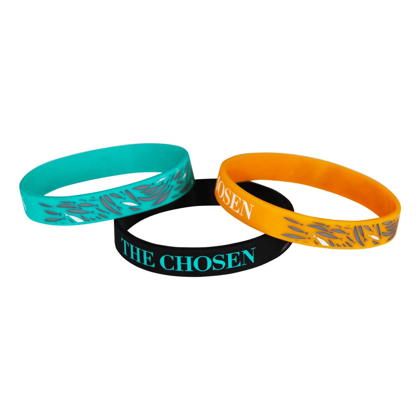 Zestaw 3 x OPASKA SILIKONOWA THE CHOSEN – ławica (czarna/morska/musztardowa) - 3 w cenie 2