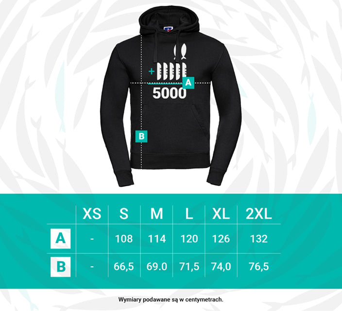 BLUZA THE CHOSEN Z KAPTUREM (UNISEX) – 2+5=5000