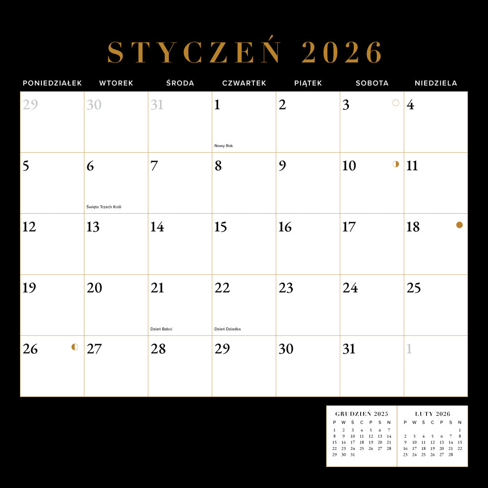 KALENDARZ ŚCIENNY THE CHOSEN na rok 2026