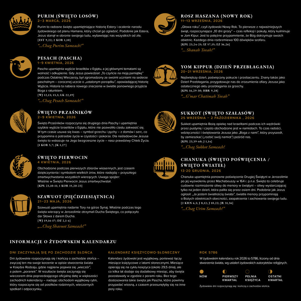 KALENDARZ ŚCIENNY THE CHOSEN na rok 2026