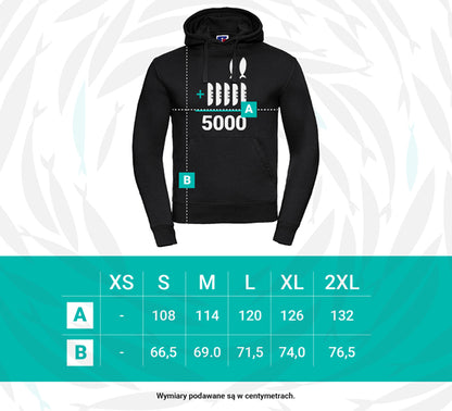 Bluza The Chosen z kapturem " 2 + 5 = 5000" | Unisex