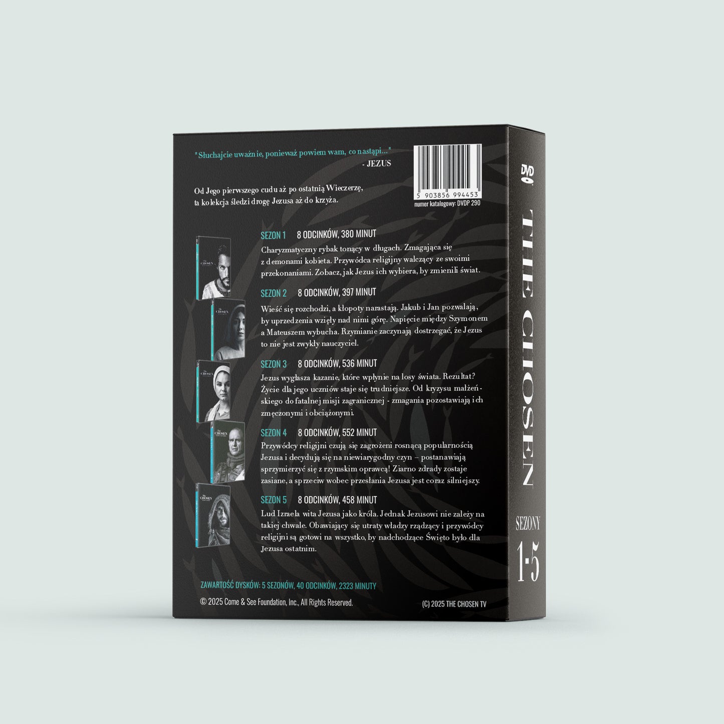The Chosen – Sezony 1–5 | BOX DVD (PL lektor + PL napisy)